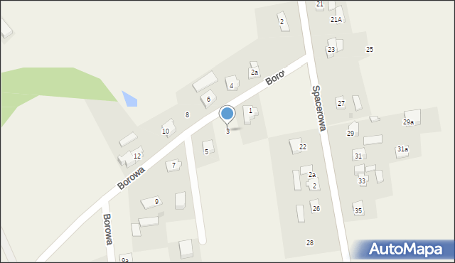 Mirachowo, Borowa, 3, mapa Mirachowo