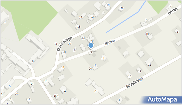 Modzurów, Bożka Arki, 4, mapa Modzurów