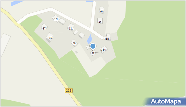 Mojusz, Borówkowa, 16, mapa Mojusz