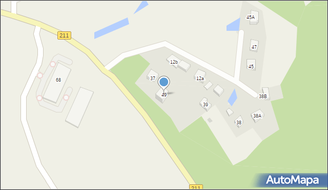 Mojusz, Borówkowa, 6, mapa Mojusz