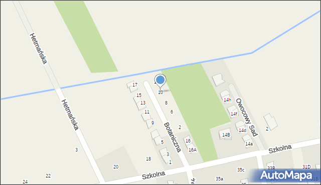 Mroków, Botaniczna, 10, mapa Mroków