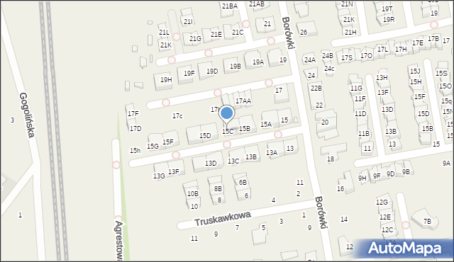 Mysiadło, Borówki, 15C, mapa Mysiadło