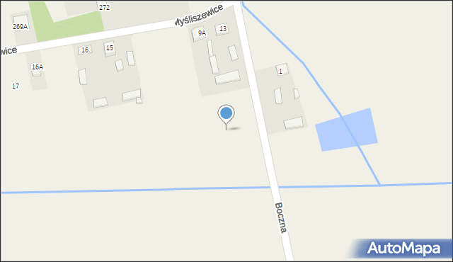 Myśliszewice, Boczna, 2, mapa Myśliszewice