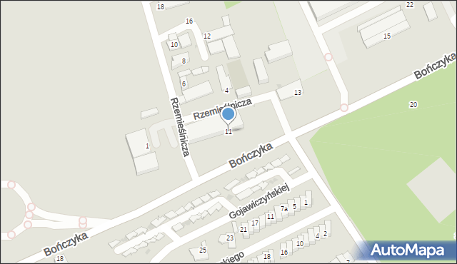 Mysłowice, Bończyka Norberta, ks., 11, mapa Mysłowice