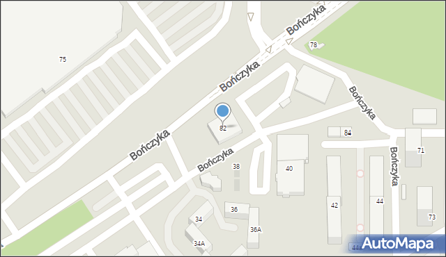 Mysłowice, Bończyka Norberta, ks., 82, mapa Mysłowice