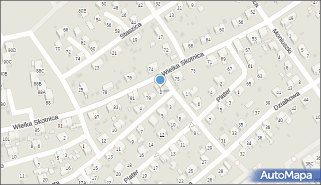 Mysłowice, Bohaterów Getta, 2, mapa Mysłowice