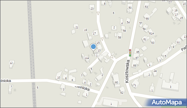 Mysłowice, Bożka Arki, 11, mapa Mysłowice