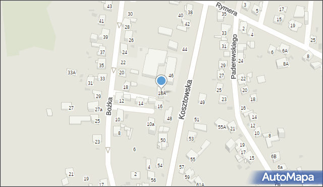 Mysłowice, Bożka Arki, 18A, mapa Mysłowice