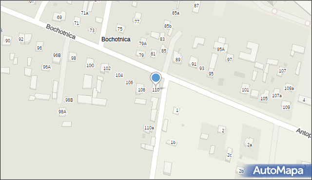 Nałęczów, Bochotnica, 110, mapa Nałęczów