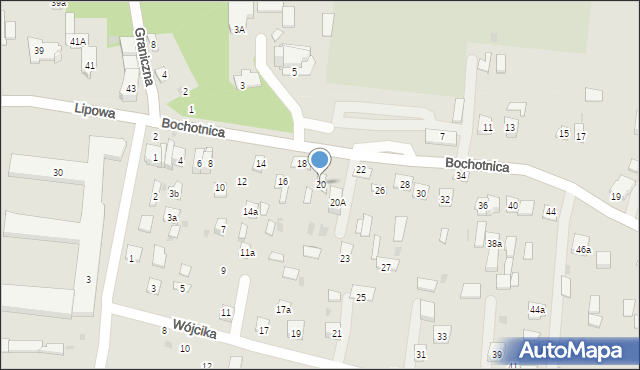 Nałęczów, Bochotnica, 20, mapa Nałęczów