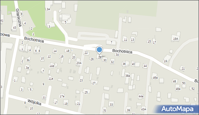 Nałęczów, Bochotnica, 28, mapa Nałęczów