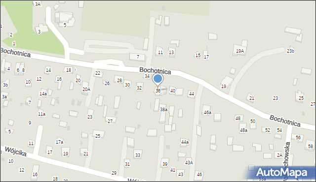 Nałęczów, Bochotnica, 36, mapa Nałęczów