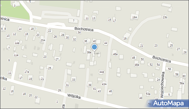 Nałęczów, Bochotnica, 40a, mapa Nałęczów