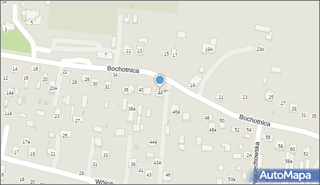 Nałęczów, Bochotnica, 44, mapa Nałęczów