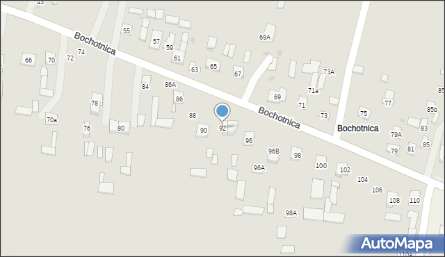 Nałęczów, Bochotnica, 92, mapa Nałęczów
