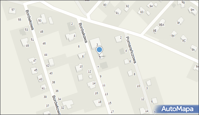 Niekłonice, Borówkowa, 5, mapa Niekłonice