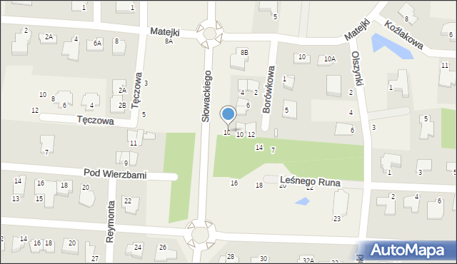 Niemcz, Borówkowa, 10A, mapa Niemcz