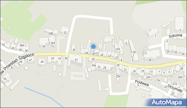 Niemodlin, Bohaterów Powstań Śląskich, 22, mapa Niemodlin