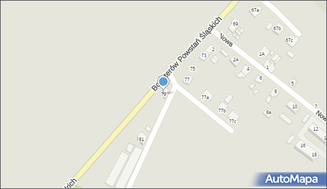 Niemodlin, Bohaterów Powstań Śląskich, 79, mapa Niemodlin