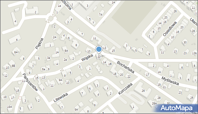 Niepołomice, Bocheńska, 12, mapa Niepołomice