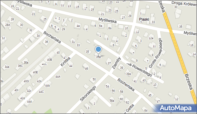 Niepołomice, Bocheńska, 35a, mapa Niepołomice