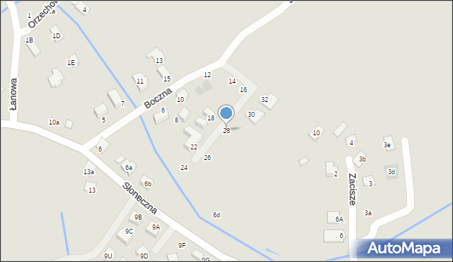 Niepołomice, Boczna, 28, mapa Niepołomice