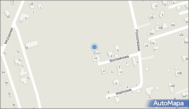 Niepołomice, Borówkowa, 16, mapa Niepołomice