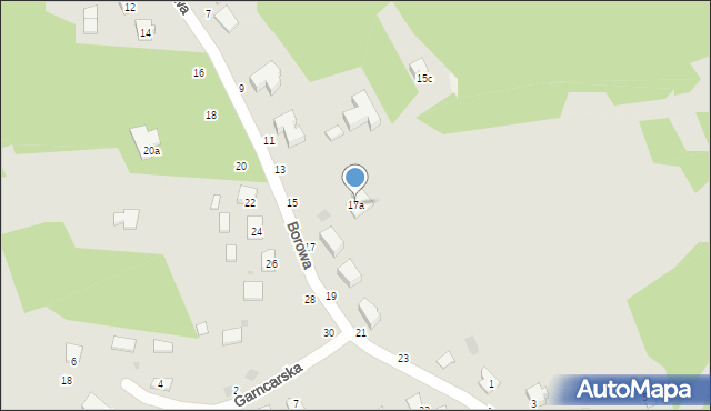 Nowa Dęba, Borowa, 17a, mapa Nowa Dęba