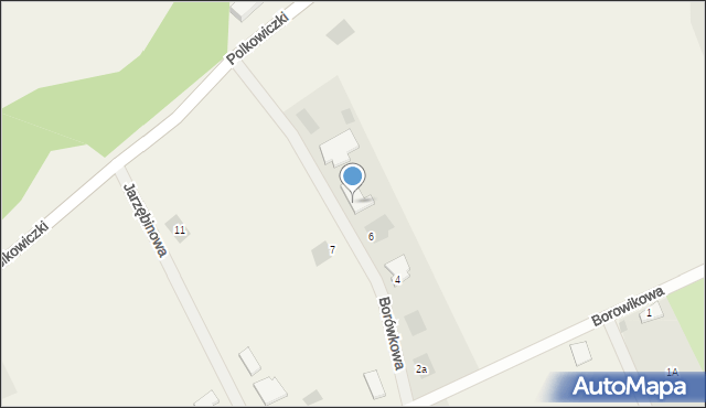 Nowa Kopernia, Borówkowa, 8, mapa Nowa Kopernia