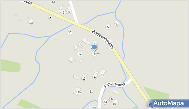 Nowa Słupia, Bodzentyńska, 3b, mapa Nowa Słupia