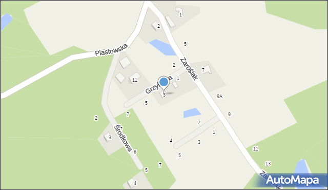 Nowa Wieś Przywidzka, Borowikowa, 3, mapa Nowa Wieś Przywidzka