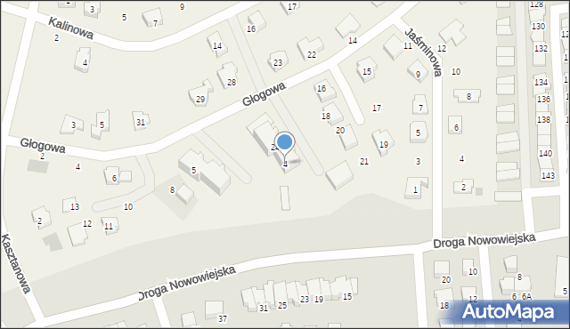 Nowa Wieś Rzeczna, Boczna, 4, mapa Nowa Wieś Rzeczna