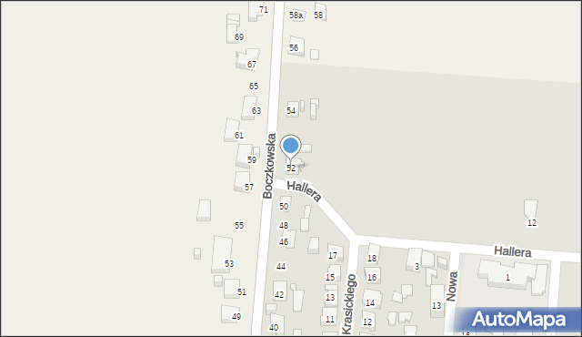 Nowe Skalmierzyce, Boczkowska, 52, mapa Nowe Skalmierzyce