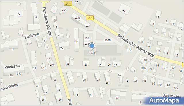 Nowogard, Bohaterów Warszawy, 103d, mapa Nowogard