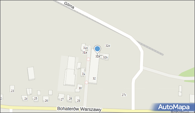 Nowogard, Bohaterów Warszawy, 32a, mapa Nowogard