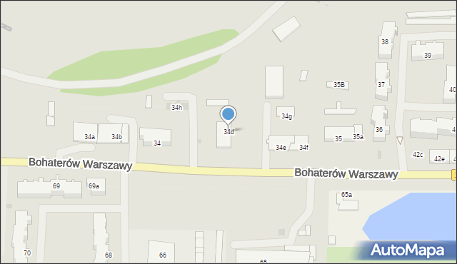 Nowogard, Bohaterów Warszawy, 34d, mapa Nowogard
