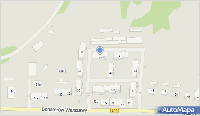 Nowogard, Bohaterów Warszawy, 39, mapa Nowogard