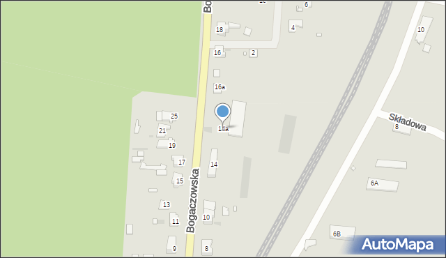 Nowogród Bobrzański, Bogaczowska, 14a, mapa Nowogród Bobrzański