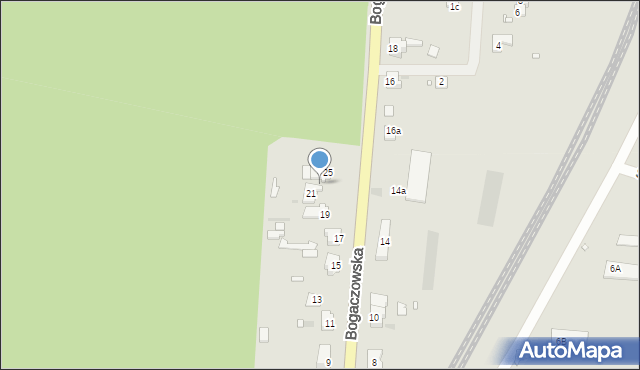 Nowogród Bobrzański, Bogaczowska, 23, mapa Nowogród Bobrzański