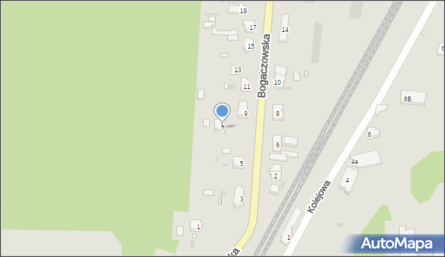 Nowogród Bobrzański, Bogaczowska, 7, mapa Nowogród Bobrzański