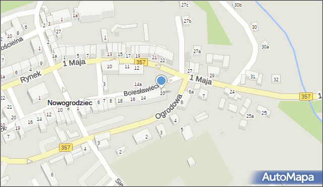 Nowogrodziec, Bolesławiecka, 18a, mapa Nowogrodziec