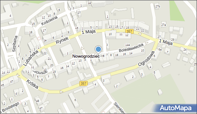Nowogrodziec, Bolesławiecka, 4, mapa Nowogrodziec