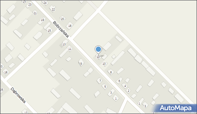Nowy Dwór, Bobrzańska, 12, mapa Nowy Dwór