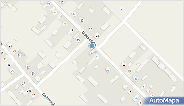 Nowy Dwór, Bobrzańska, 13, mapa Nowy Dwór