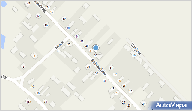 Nowy Dwór, Bobrzańska, 36, mapa Nowy Dwór