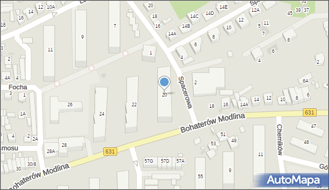 Nowy Dwór Mazowiecki, Bohaterów Modlina, 20, mapa Nowy Dwór Mazowiecki