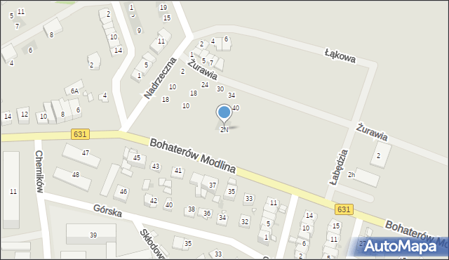 Nowy Dwór Mazowiecki, Bohaterów Modlina, 2N, mapa Nowy Dwór Mazowiecki