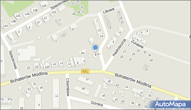 Nowy Dwór Mazowiecki, Bohaterów Modlina, 4, mapa Nowy Dwór Mazowiecki