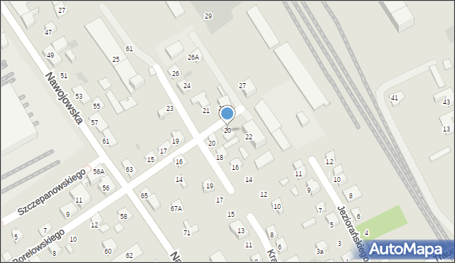 Nowy Sącz, Borelowskiego-Lelewela Marcina, 20, mapa Nowego Sącza