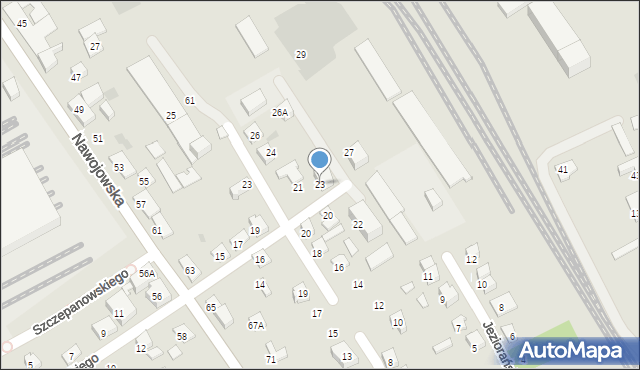 Nowy Sącz, Borelowskiego-Lelewela Marcina, 23, mapa Nowego Sącza